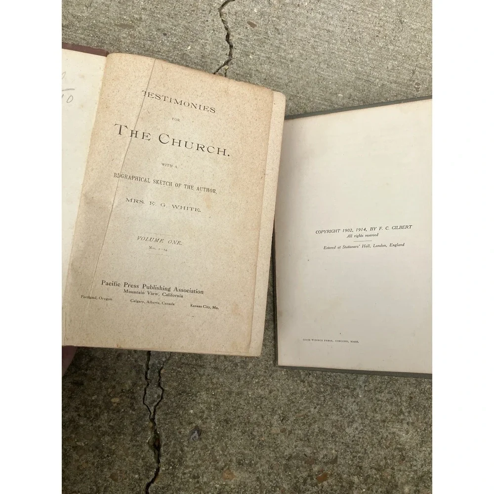 RARE F. C. GILBERT Practical Lessons for the Church of Today &Testimonies Church